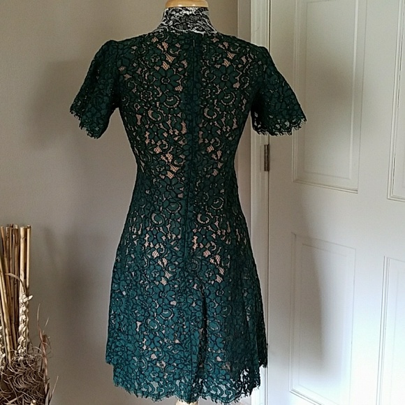 Michael Kors emerald green lace dress - Picture 4 of 4
